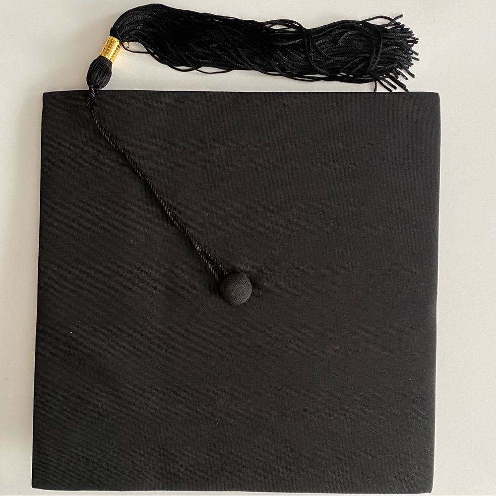 Black Graduation Cap with Tassel